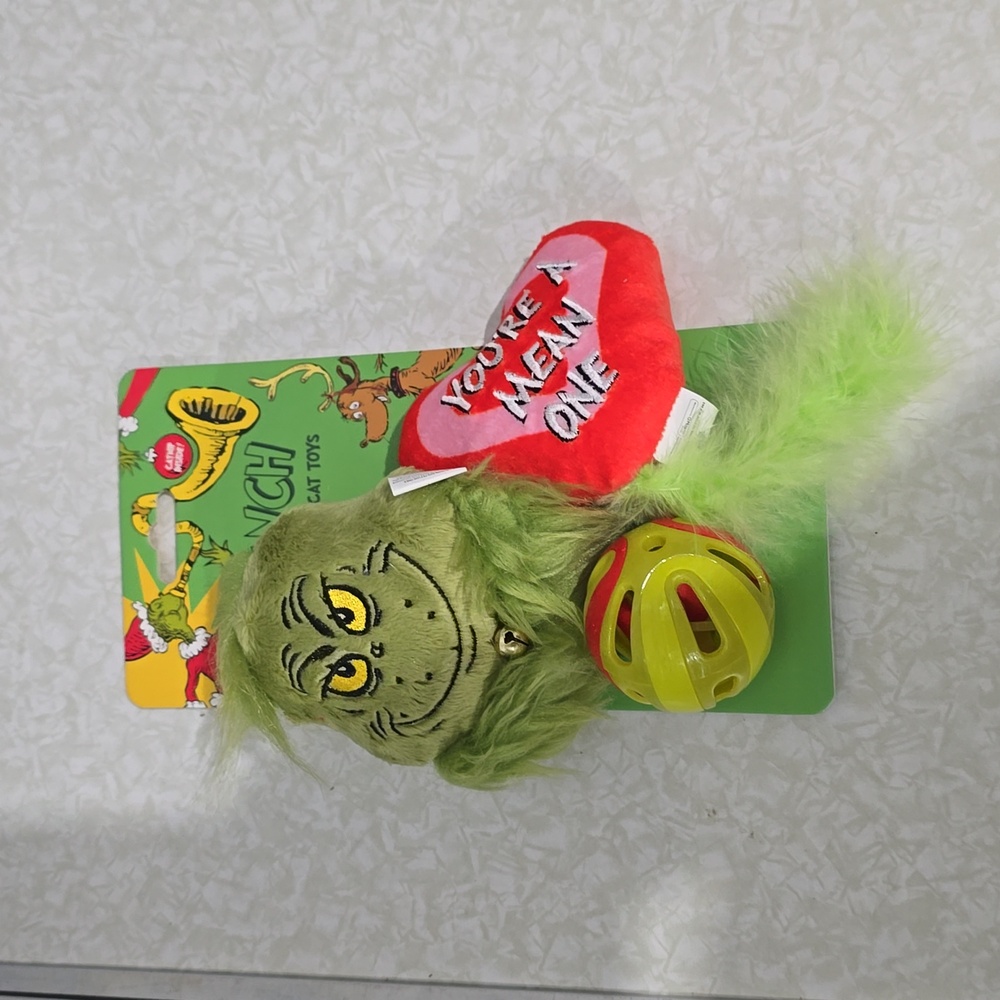 Grinch Christmas Cat Toys NWT
